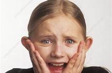 scared girl face library ron science sutherland photograph sciencephoto