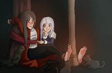 tickle witch deviantart anime barefoot