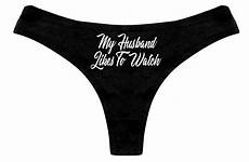 husband panties sexy likes wife hotwife cuckold hot thong bachelorette bridal womens gift party