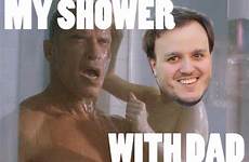 shower dad showers father man grown