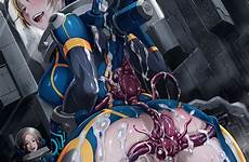 astronaut tentacle creature covered excessive rape butcha gelbooru torn