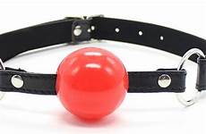 ball gag mouth red sex gags gagged toys plug shop rubber bondage leather ballgag oral soft games adult weight harness