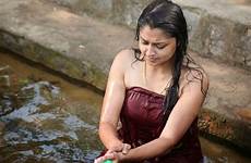 bathing girl asian indian village bangladeshi