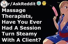 massage steamy turn client
