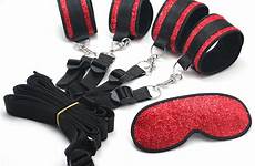 erotic ankle cuffs sex restraints restraint handcuffs terylene bondage bed kit furniture under system adult