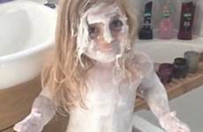 covered sudocrem daughter her durham four toddler cream over herself old livvy jem belly