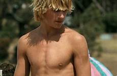 guys surfer shirtless shaggy kjell blondes