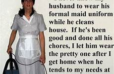 husband sissy captions maid house feminized mistress uniform submissive housewife dress clean choose board