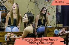 tickle feet torture sensitive tickling beautiful challenge model program michely suffer