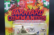 playmates commandos barnyard 1a sergeant blaster 1990 staff number item