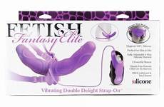 elite delight strap vibrating fetish fantasy purple double bought customers also who