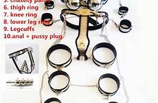 bondage chastity belt bdsm female restraints body steel adult set stainless sex handcuffs whole game aliexpress toys