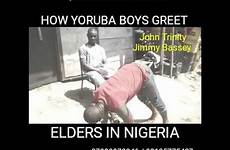 yoruba elders greet nigeria boys
