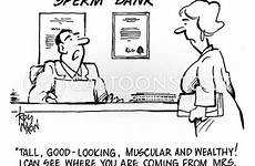 sperm bank cartoon cartoons funny comics donors cartoonstock science baby genetic dna