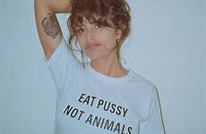 pussy eat animals not tee shirt print tshirt logo lgbt girls women cosmique studio vaporwave clothing aesthetic