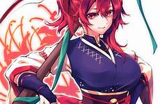 komachi touhou onozuka fanart original drawn mappe twitter pixiv gauntlets shinigami bridal zerochan