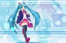 miku hatsune vocaloid panties zerochan blush blue konachan underwear thighhighs ribbons twintails skirt eyes hair respond edit