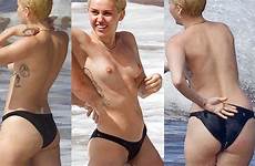 cyrus miley beach nude topless ass pussy south oops celeb florida