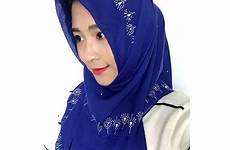 cute size hijab muslim hijabs square voile popular girls