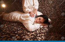 masseuse massage female sauna makes woman hamam beautiful