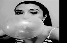 blowing gum bubble bubbles