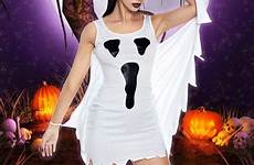 halloween party sexy costume cosplay dresses ghost dress women scream costumes outfits fancy role autumn play print white