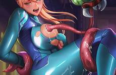 samus aran metroid dantewontdie tentacle tentacles rule34 gotten f95zone pinup