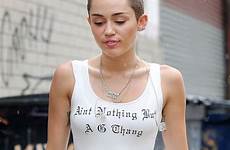 miley cyrus nothing but hair outfit buns little imagination her she top hot style brooklyn has celebrity left when bun