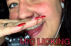 licking asmr mic