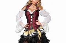 seas maid pirata burlesque treasure caribe ruffled skirt pirates milanoo feminina theatrical copii barbati femei witch saloon escapade deguisement