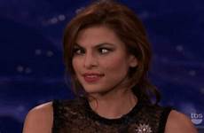 gif eyes eva mendes crazy conan show tumblr does crossed celebrity re les mrwgifs ie now