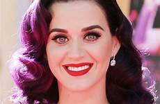 perry katy hair purple premiere hairstyles part me picture love ombre messy bob women aceshowbiz prediction hairstyle bowl super red