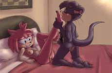 sonic amy footjob lick