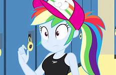 derpibooru dash rainbow swimsuit equestria girls pony little speedo deviantart locker room piece artist cartoon saved rd comic ago uploaded