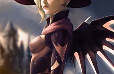 mercy witch overwatch artstation