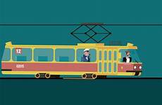tram animation gif dribbble