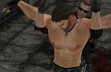 chris redfield evil resident captured wesker hot sexy save