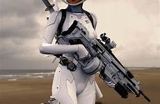 cyberpunk boomstick personaje futuristic ejército cybernetic táticos uniformes depredador femenina femeninos fantasía guerreros jóvenes maniac soldado patriotic dragonballsupers astromech