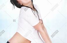 wet shirt jeans girl white stock beautiful depositphotos tshirt not preview summer do