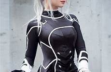spiderman hendoart superhero cosplayer blackcat felicia mcu yea made outfits cosplays