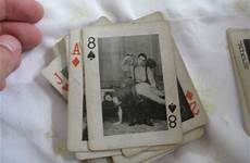 cards playing vintage risque 1940 kinky erotica ebay 1940s