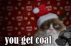 gif coal cat gifs grumpy christmas santa miner tenor imgflip naughty merry animated