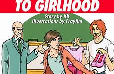girlhood transgender cartoons tg crossdressing comix