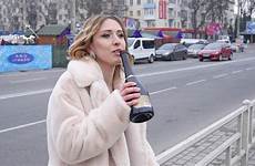 drunk woman wine street bottle day video drinks autumn videoblocks thumbnail