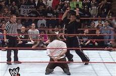 mankind rock chair wwe shot rumble steel shots royal vs 1999 gif quit head sickest ever xi ep