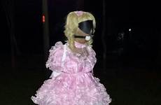 sissy public armbinder tumblr dressed strapped blindfolded gagged fully course complete into