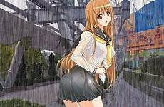 panties wet through rain bra underwear water konachan anime kuroda seifuku kazuya respond edit