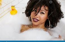bath selfie girl afro laying swag flawless foam wearing jewelry making teen young american preview