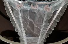 sheer sissy organza discreet tanga