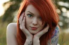 suicide lass kennedy olhos encantadores sexiest tattooed haircolor inked redheads kissed piacciono postagem seguinte
